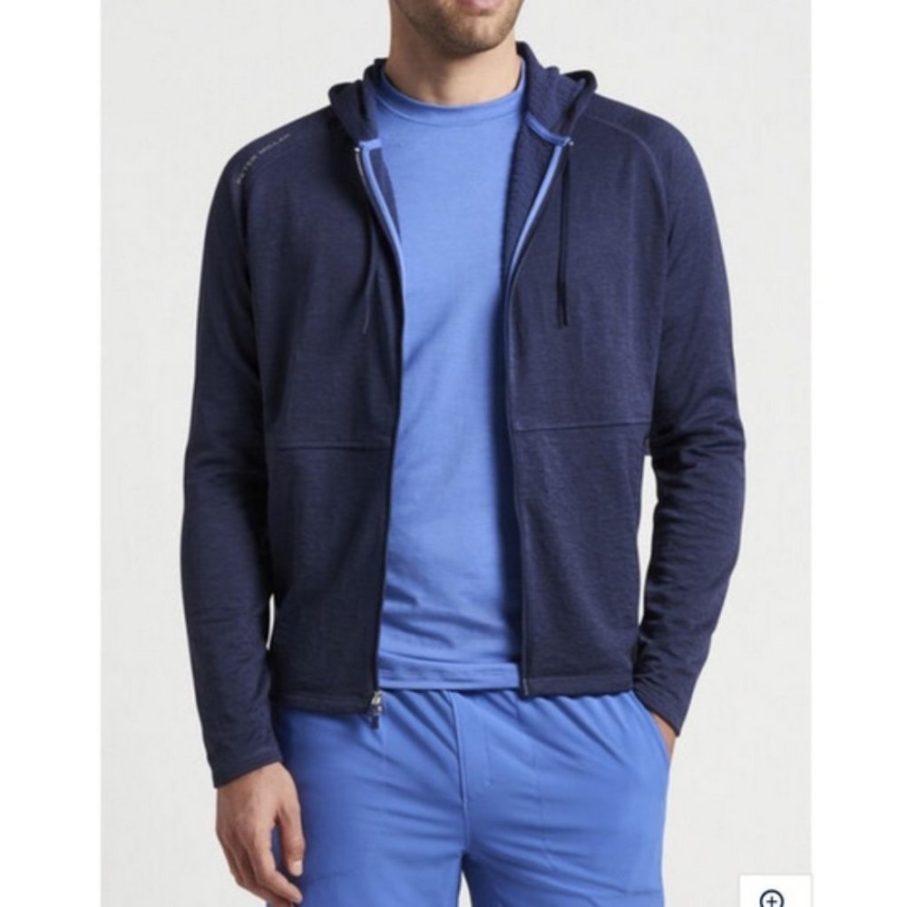 Peter Millar Active Apollo Performance Hoodie Zip… - image 1
